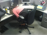 Durmiendo en la oficina