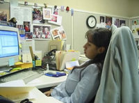 Secretaria durmiendo